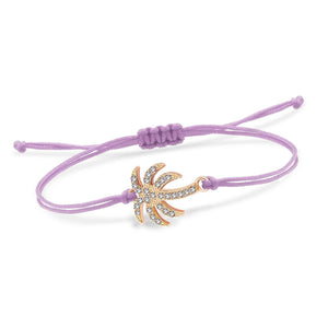 Palmierkoordarmband met Strass 