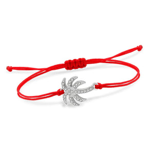 Palmierkoordarmband met Strass 