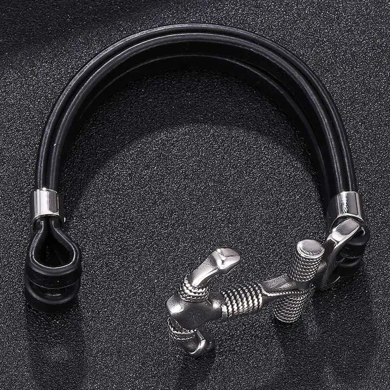 Leren Armband Anker - de Onoverwinnelijke 