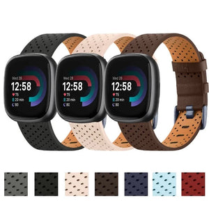 Leren Bandje voor Fitbit Versa 3 Versa 4 Sense 2