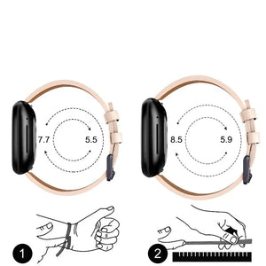 Leren Bandje voor Fitbit Versa 3 Versa 4 Sense 2