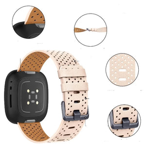 Leren Bandje voor Fitbit Versa 3 Versa 4 Sense 2