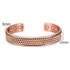 Gedraaide koperen armband 
