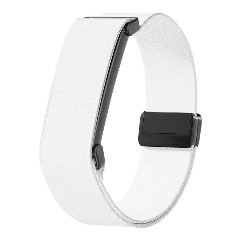 Nylon horlogeband voor Google Fitbit Air horloge wit en zwart