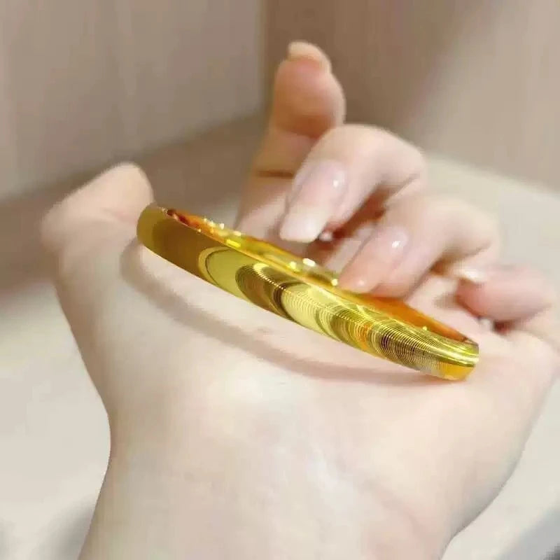 Armband van gepolijste kattenoogsteen 