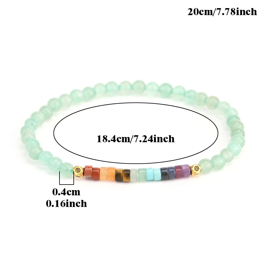 Bracelet en Pierres Naturelles 7 Chakras