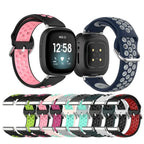 Siliconen armband voor Fitbit Versa 3, Versa 4, Sense 1 en Sense 2 horloge 