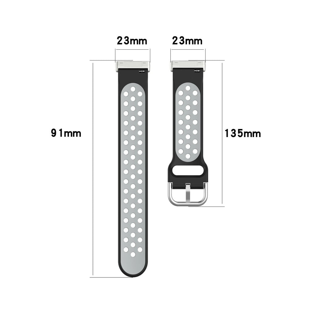 Siliconen armband voor Fitbit Versa 3, Versa 4, Sense 1 en Sense 2 horloge 