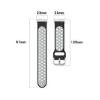 Siliconen armband voor Fitbit Versa 3, Versa 4, Sense 1 en Sense 2 horloge 