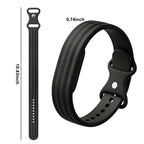 Siliconen bandje voor Google Fitbit Air horloge zwart