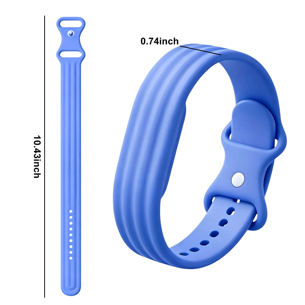 Siliconen bandje voor Google Fitbit Air horloge blauw