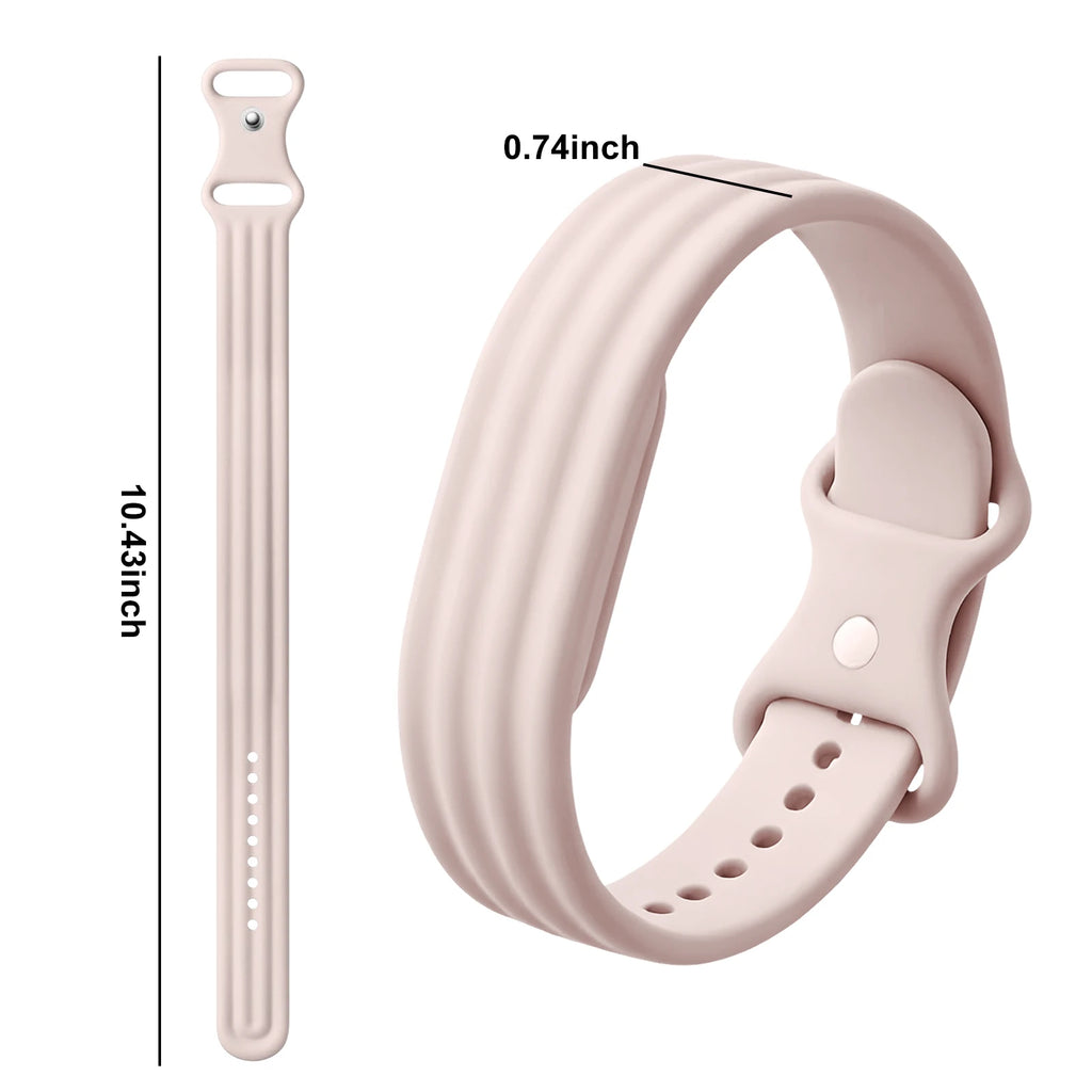 Siliconen bandje voor Google Fitbit Air horloge roze