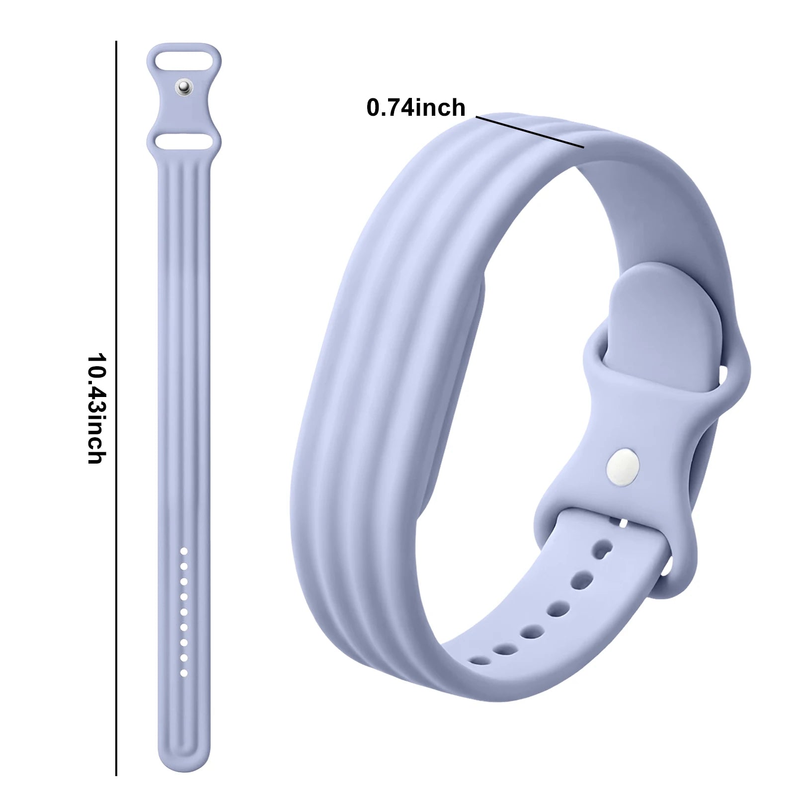 Siliconen bandje voor Google Fitbit Air horloge blauw