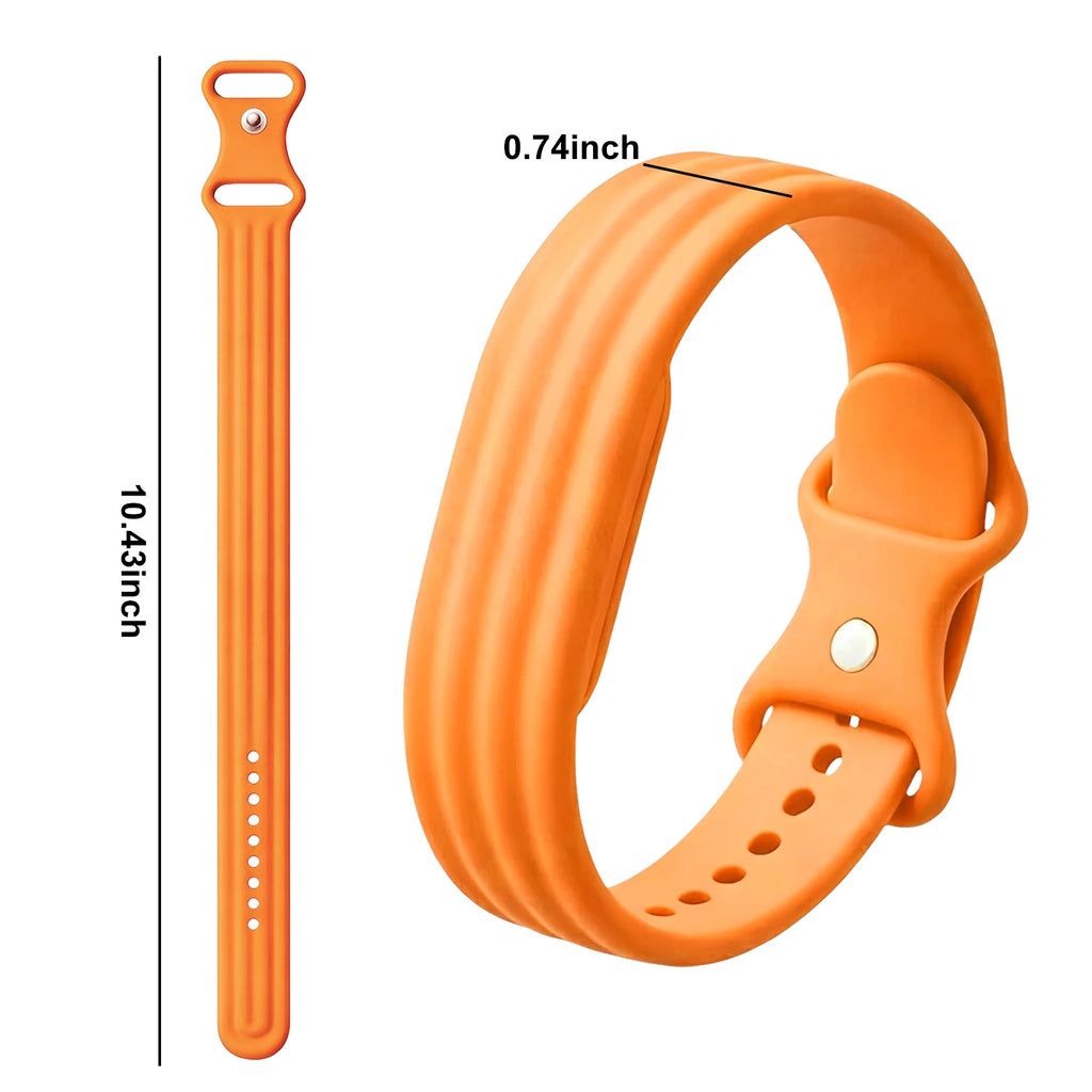 Siliconen bandje voor Google Fitbit Air horloge oranje