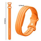 Siliconen bandje voor Google Fitbit Air horloge oranje