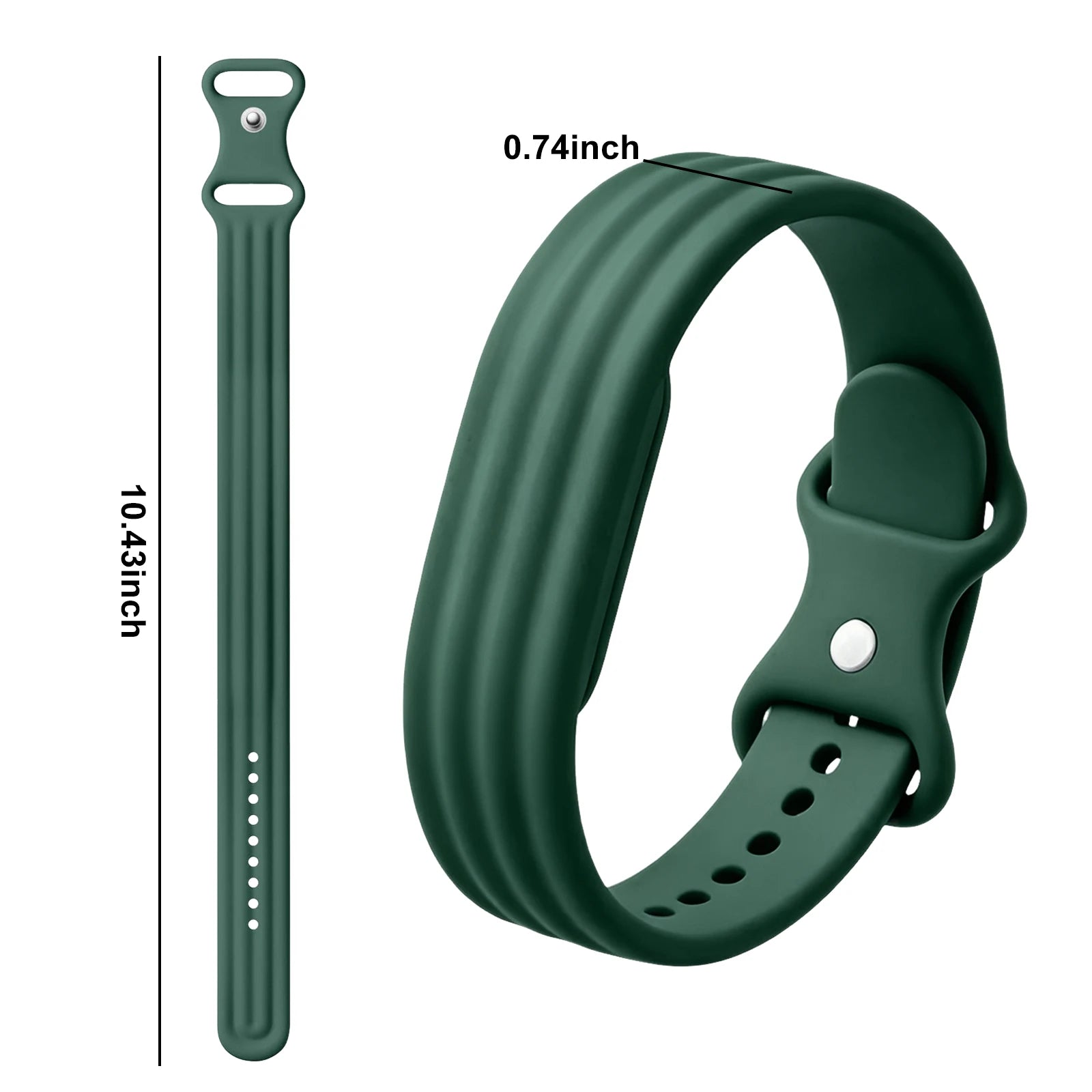 Siliconen bandje voor Google Fitbit Air horloge groen