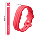 Siliconen bandje voor Google Fitbit Air horloge fuchsia