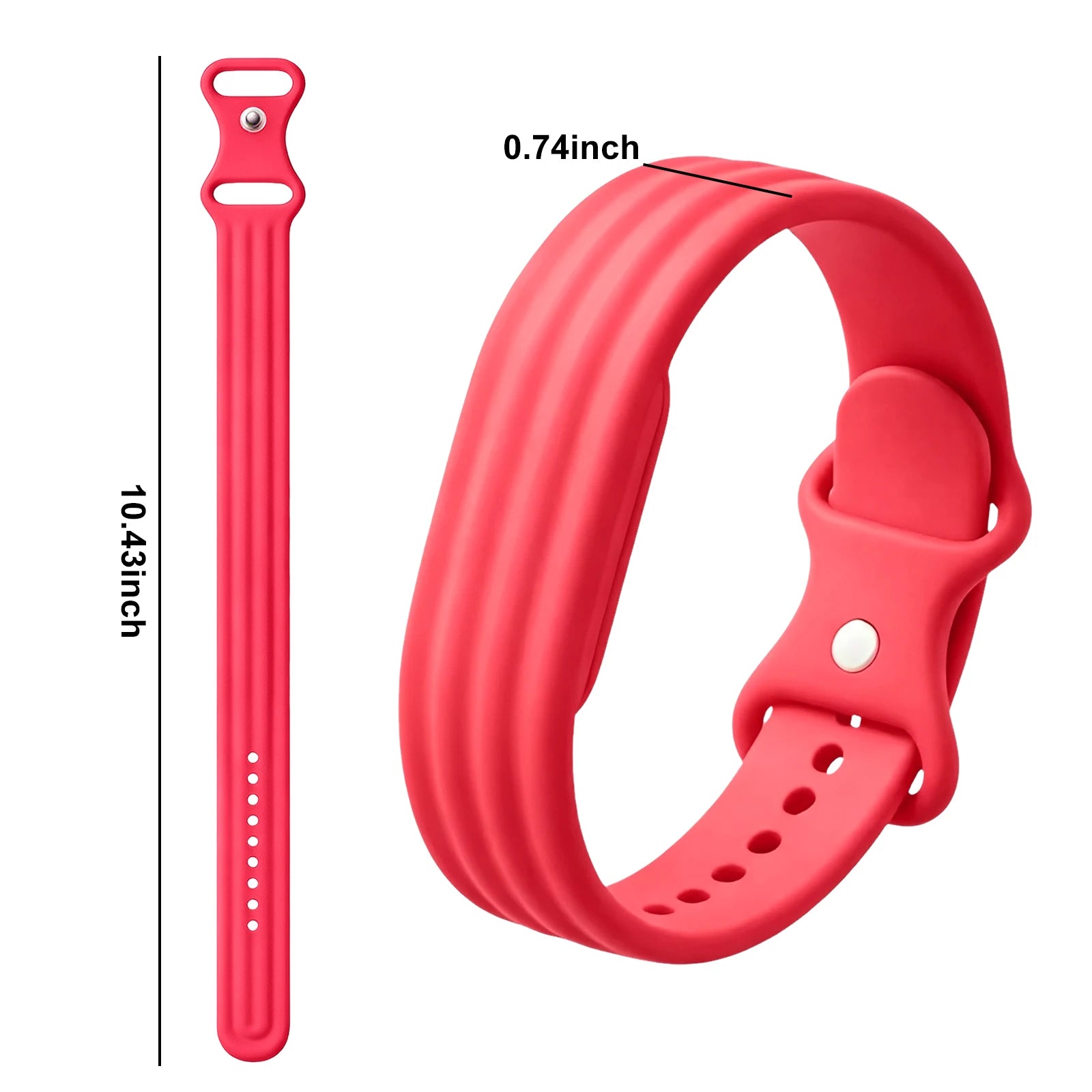 Siliconen bandje voor Google Fitbit Air horloge fuchsia