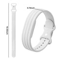 Siliconen bandje voor Google Fitbit Air horloge wit