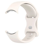Siliconen bandje voor Google Pixel Watch 1 & 2 smartwatch wit