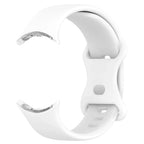 Siliconen bandje voor Google Pixel Watch 1 & 2 smartwatch wit