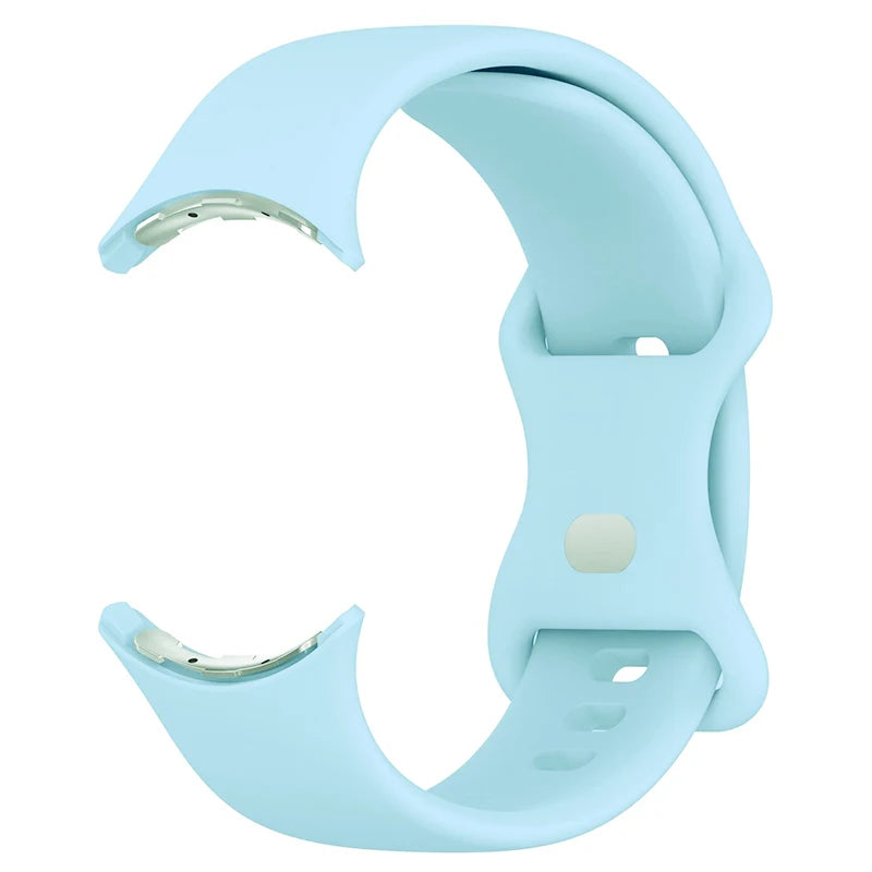 Siliconen bandje voor Google Pixel Watch 1 & 2 smartwatch lichtblauw