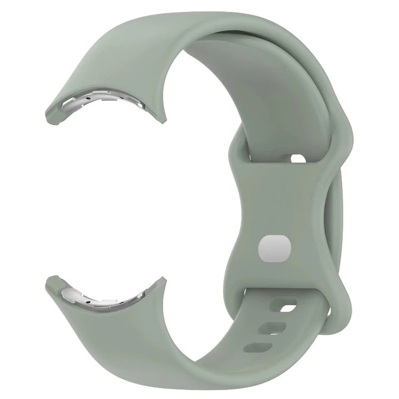 Siliconen bandje voor Google Pixel Watch 1 & 2 smartwatch grijsgroen