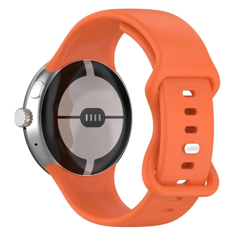 Siliconen bandje voor Google Pixel Watch 1 & 2 smartwatch oranje