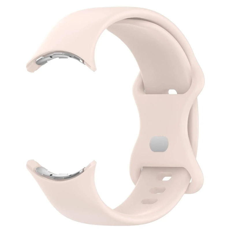 Siliconen bandje voor Google Pixel Watch 1 & 2 smartwatch beige