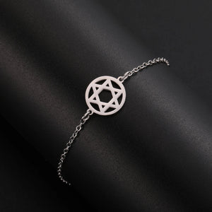 Bracelet Etoile de David argent