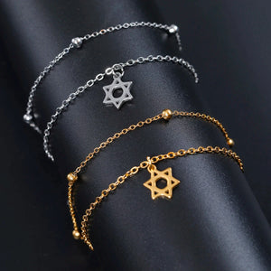 Bracelet Etoile de David or