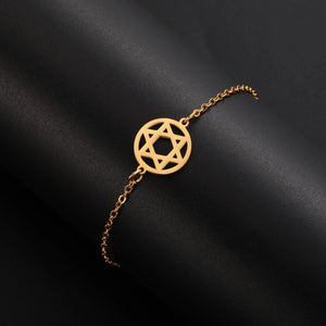 Bracelet Etoile de David or