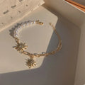 Bracelet Etoiles et Perles Blanches