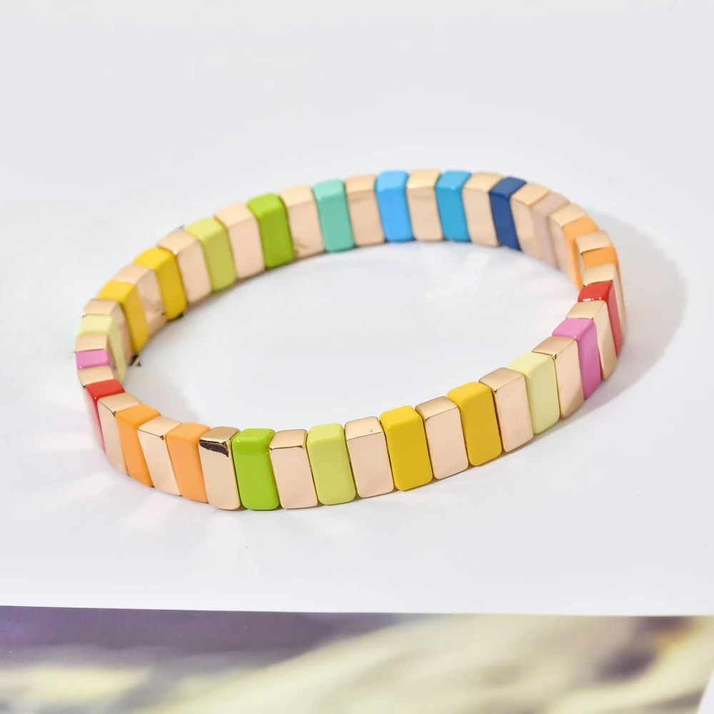 Damesarmband regenboog