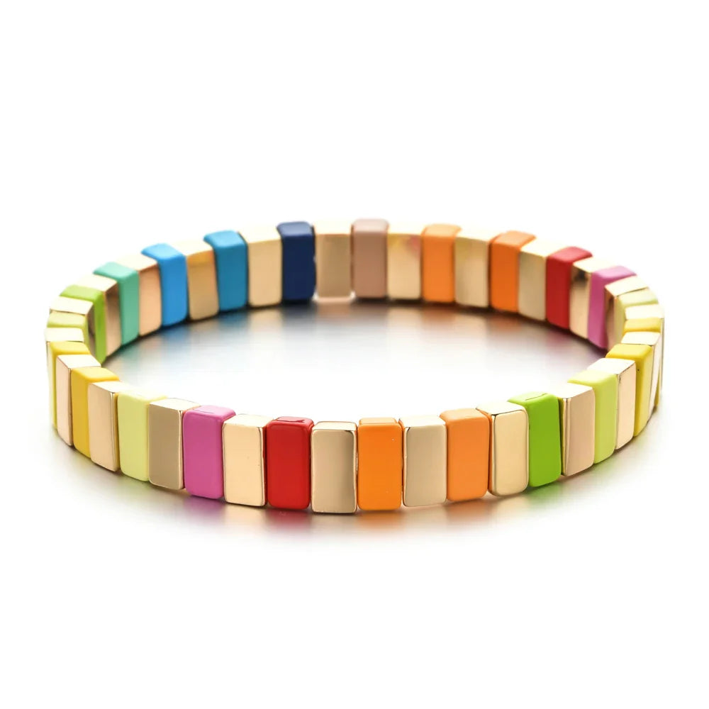 Damesarmband regenboog