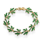 Groene palmbladarmband