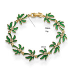 Groene palmbladarmband