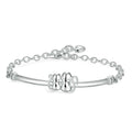 Bracelet Gourmette Argent Double Chat
