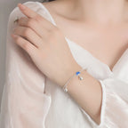 Bracelet Gourmette Fleur de Lotus Femme