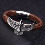 Bracelet Homme Aigle Marron