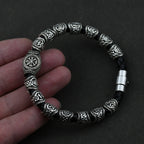 Herenarmband Viking Noorse Runen zilver