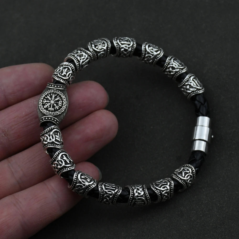 Herenarmband Viking Noorse Runen zilver