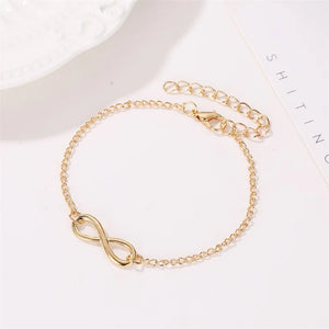 Bracelet Infini Discret or