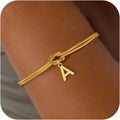 Armband met initiaal en knoop a