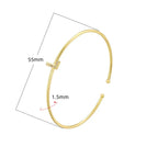 Minimalistische initiaalarmband