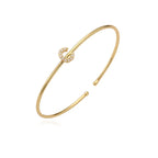 Minimalistische initiaalarmband c