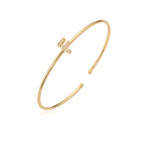 Minimalistische initiaalarmband f