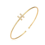 Minimalistische initiaalarmband h