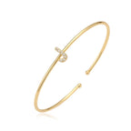 Minimalistische initiaalarmband j