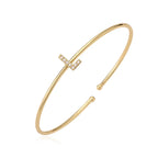 Minimalistische initiaalarmband l